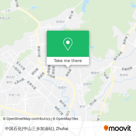 中国石化(中山三乡加油站) map