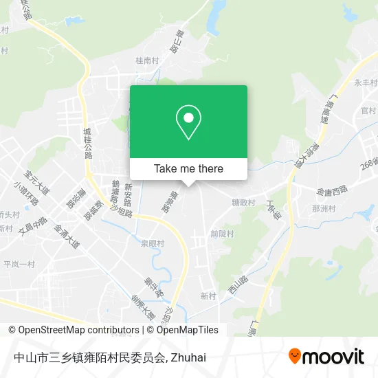 中山市三乡镇雍陌村民委员会 map