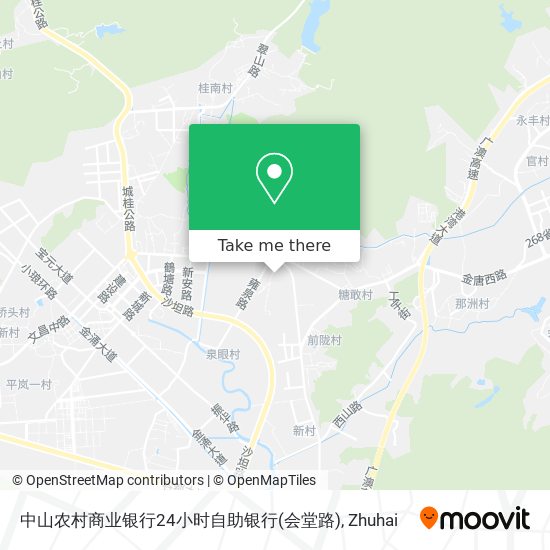 中山农村商业银行24小时自助银行(会堂路) map