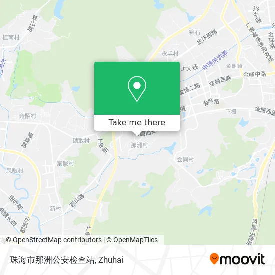 珠海市那洲公安检查站 map