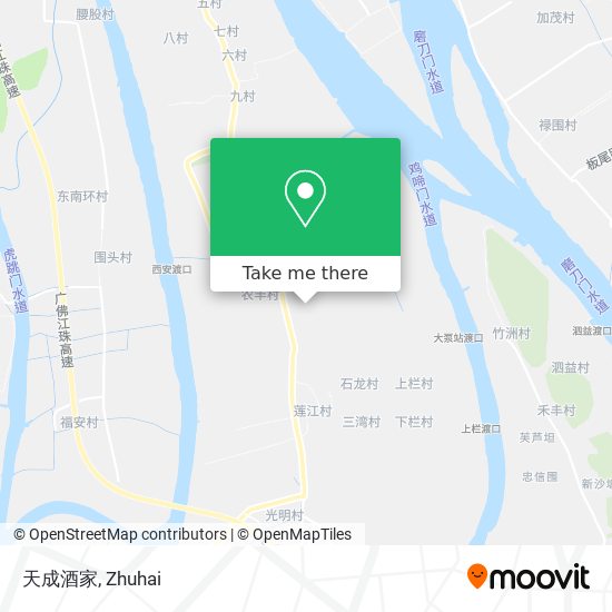 天成酒家 map