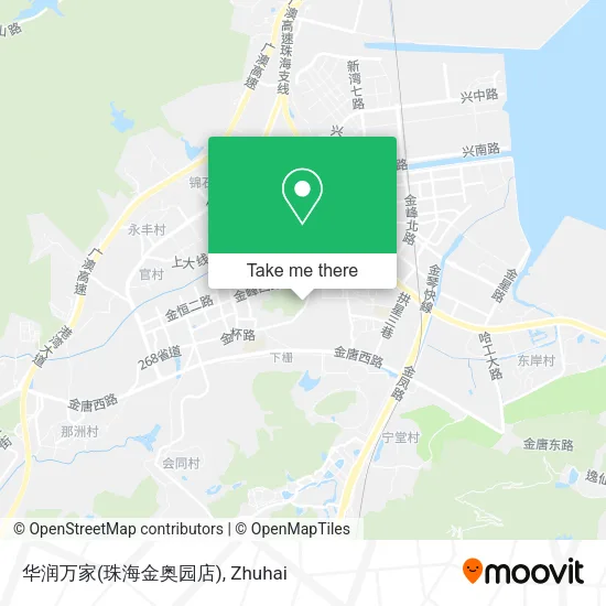 华润万家(珠海金奥园店) map