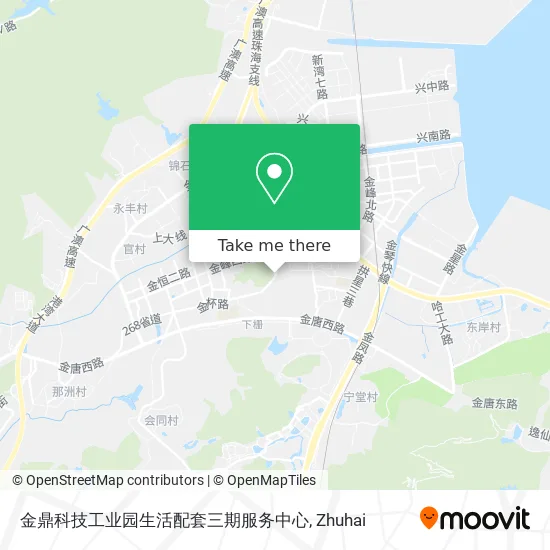 金鼎科技工业园生活配套三期服务中心 map