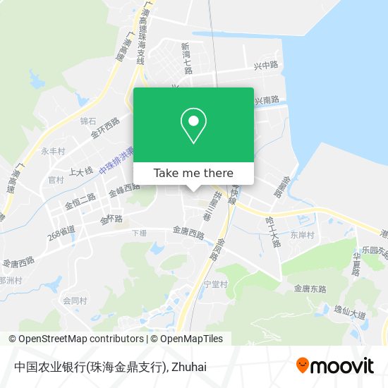 中国农业银行(珠海金鼎支行) map