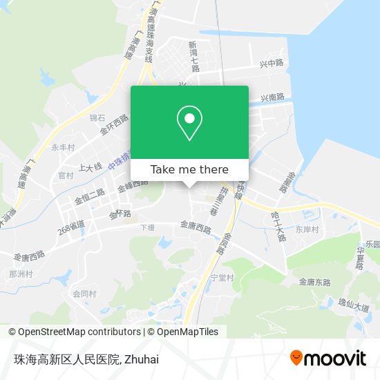 珠海高新区人民医院 map