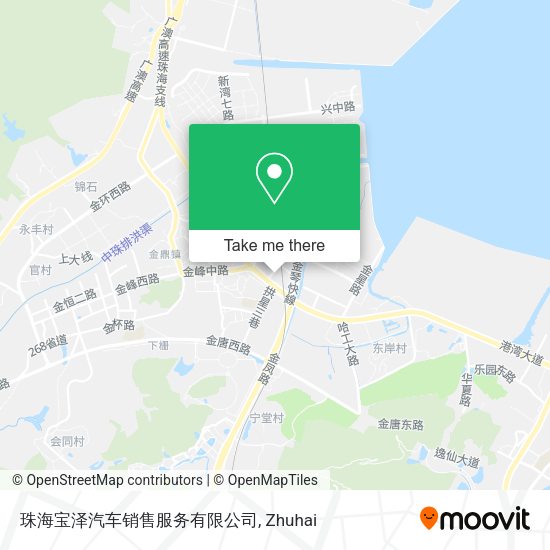 珠海宝泽汽车销售服务有限公司 map