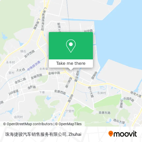 珠海捷骏汽车销售服务有限公司 map