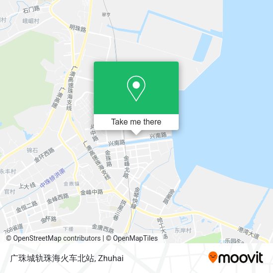 广珠城轨珠海火车北站 map