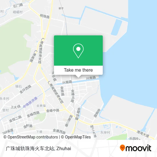广珠城轨珠海火车北站 map