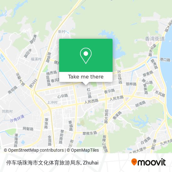 停车场珠海市文化体育旅游局东 map