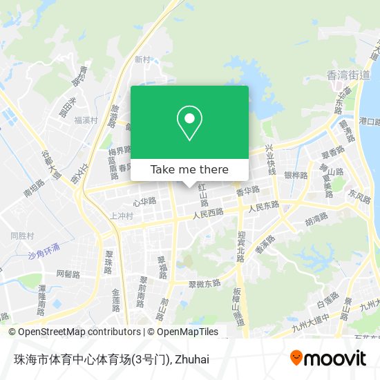 珠海市体育中心体育场(3号门) map