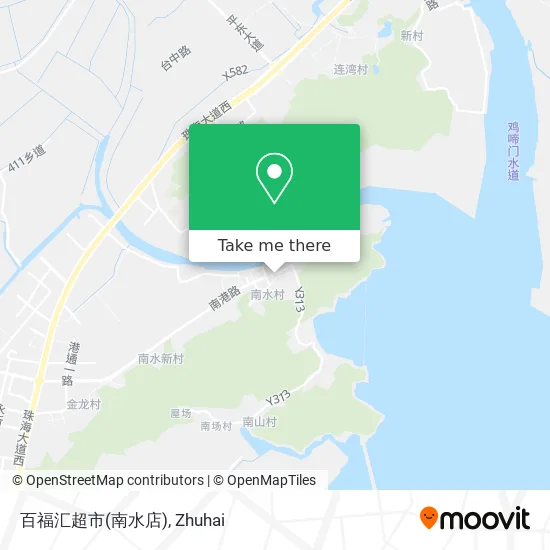 百福汇超市(南水店) map