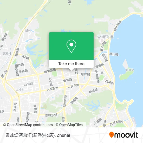 康诚烟酒总汇(新香洲c店) map