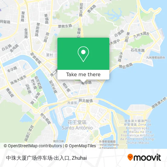 中珠大厦广场停车场-出入口 map