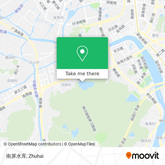 南屏水库 map
