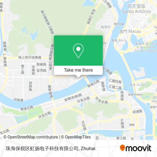 珠海保税区虹扬电子科技有限公司 map