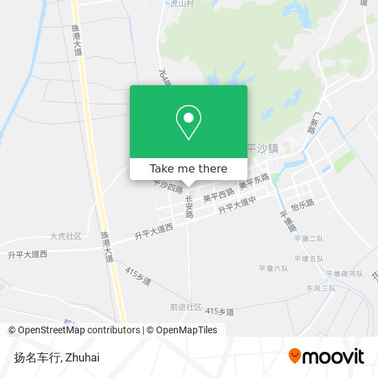 扬名车行 map