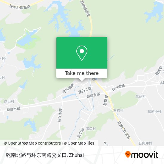 乾南北路与环东南路交叉口 map