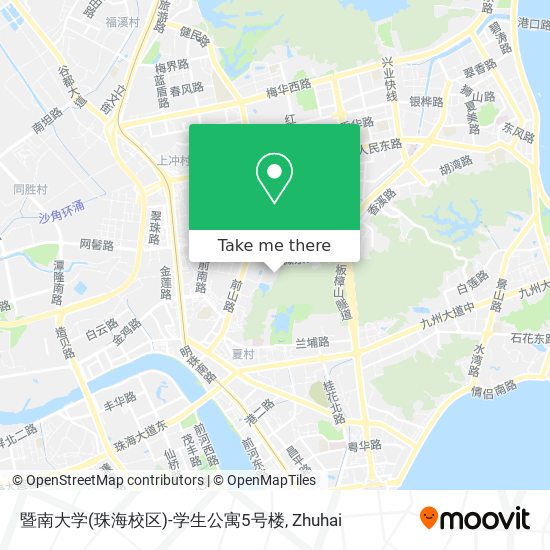 暨南大学(珠海校区)-学生公寓5号楼 map