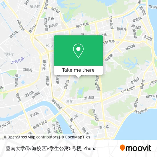 暨南大学(珠海校区)-学生公寓5号楼 map