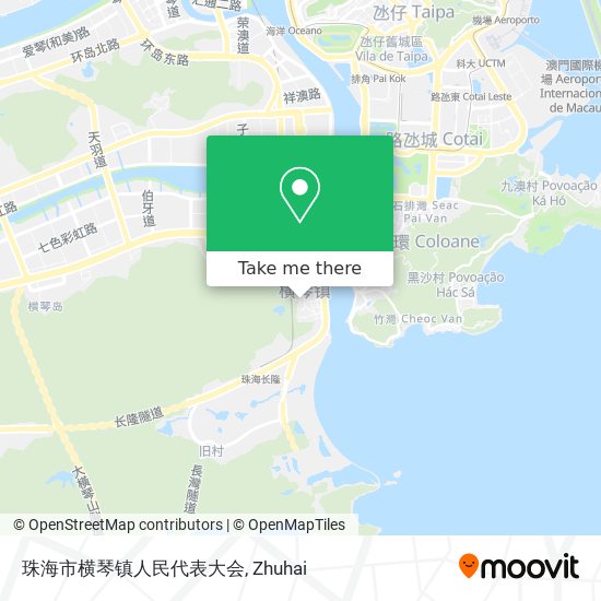 珠海市横琴镇人民代表大会 map