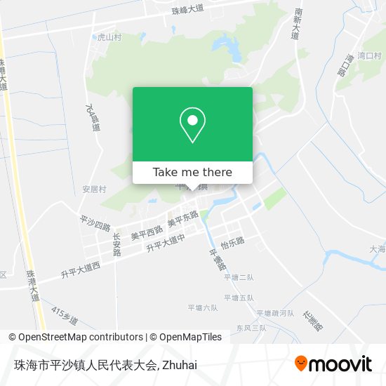 珠海市平沙镇人民代表大会 map