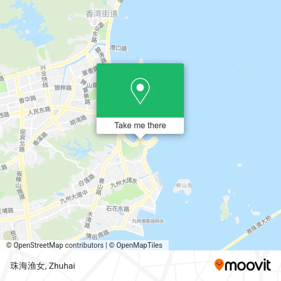 珠海渔女 map