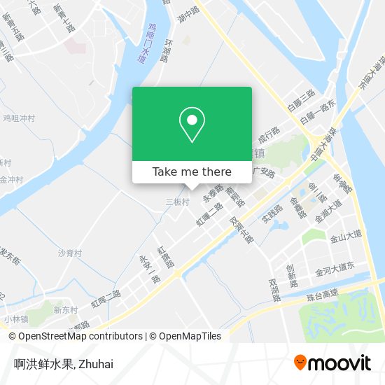 啊洪鲜水果 map