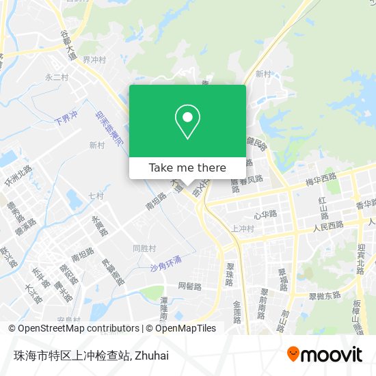 珠海市特区上冲检查站 map