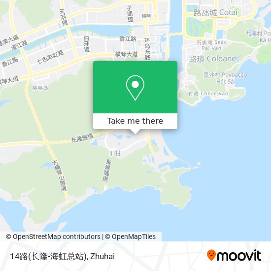 14路(长隆-海虹总站) map