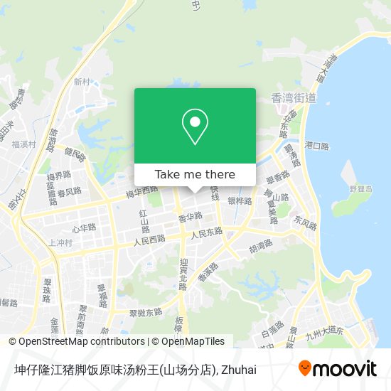 坤仔隆江猪脚饭原味汤粉王(山场分店) map