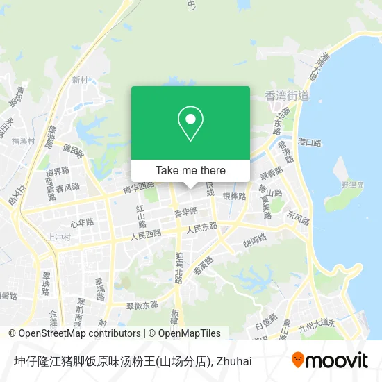 坤仔隆江猪脚饭原味汤粉王(山场分店) map