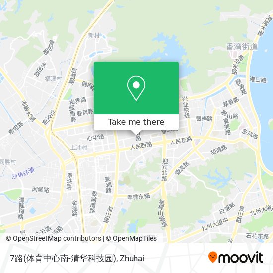 7路(体育中心南-清华科技园) map