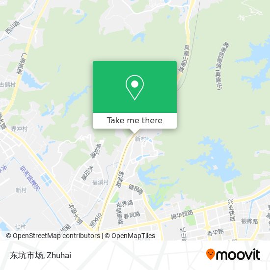 东坑市场 map