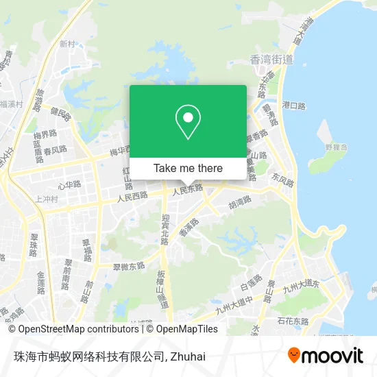 珠海市蚂蚁网络科技有限公司 map
