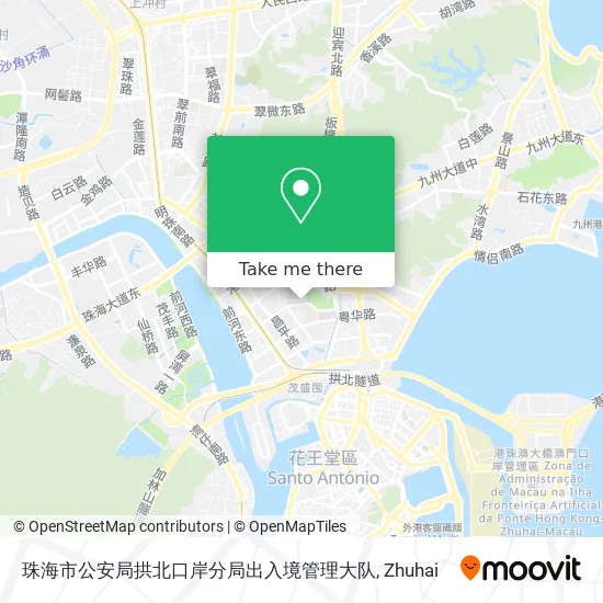 珠海市公安局拱北口岸分局出入境管理大队 map