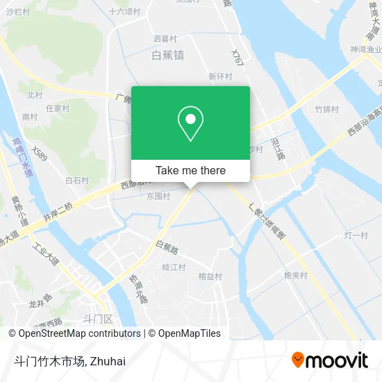 斗门竹木市场 map