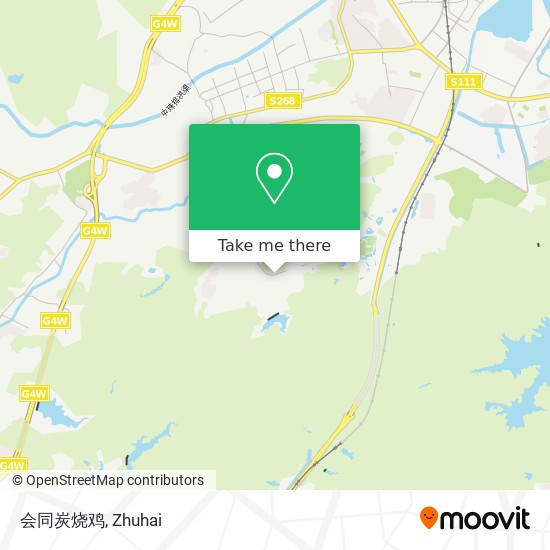 会同炭烧鸡 map