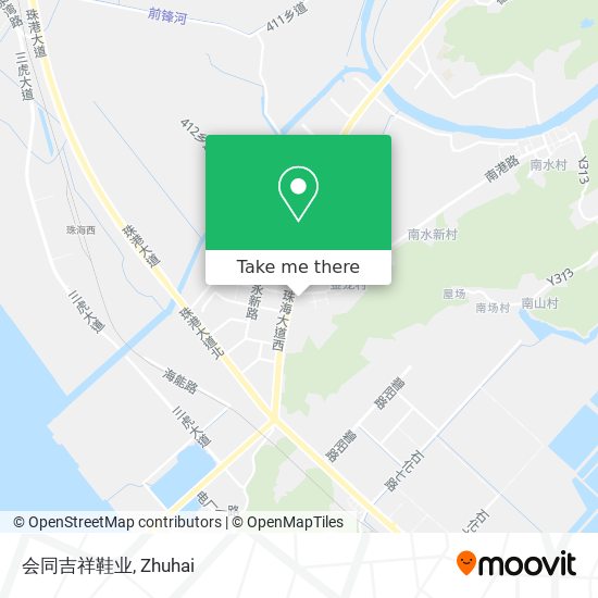 会同吉祥鞋业 map