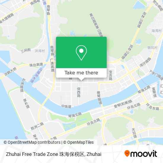 Zhuhai Free Trade Zone 珠海保税区 map