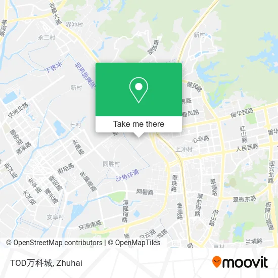 TOD万科城 map