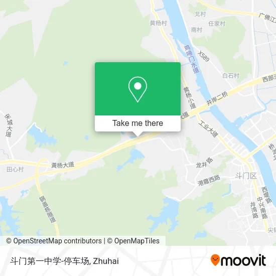 斗门第一中学-停车场 map