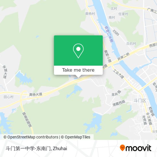 斗门第一中学-东南门 map