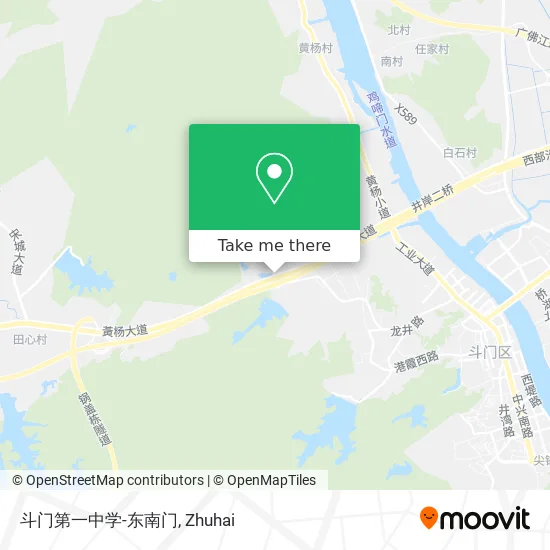 斗门第一中学-东南门 map
