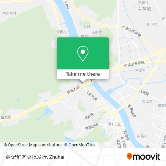 建记鲜肉类批发行 map