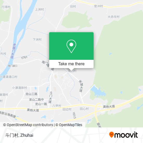 斗门村 map