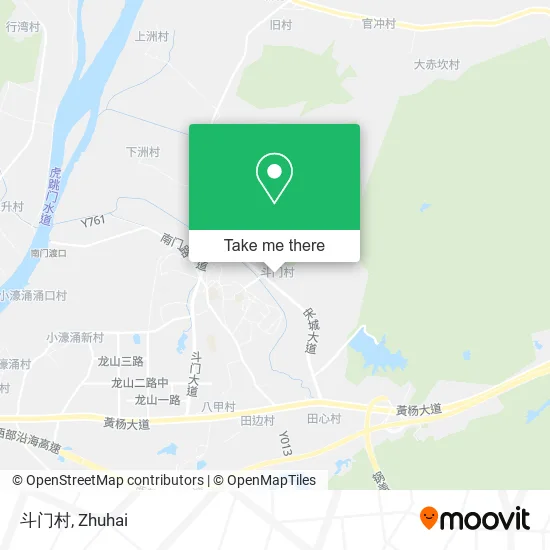 斗门村 map