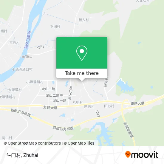 斗门村 map