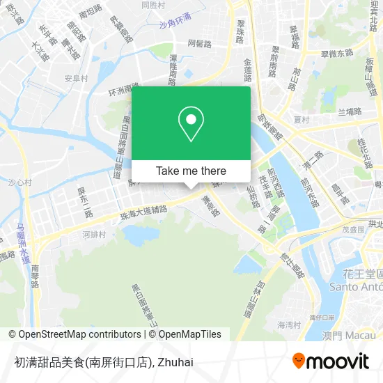 初满甜品美食(南屏街口店) map