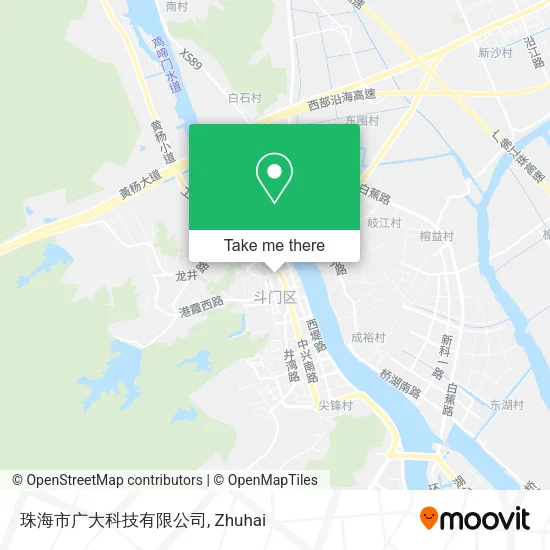 珠海市广大科技有限公司 map